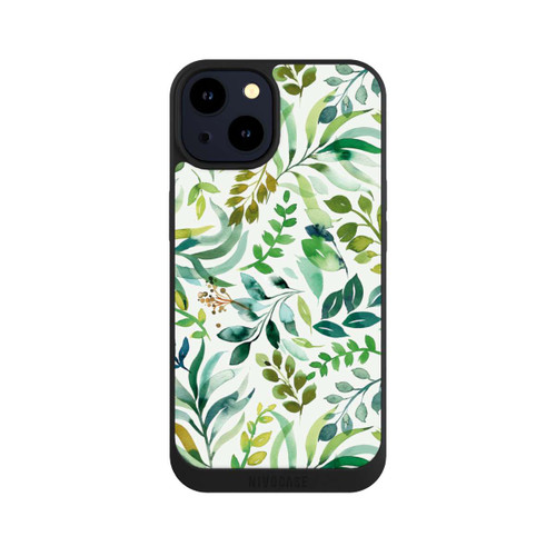 Apple iPhone 14 NIVOpure Aquarell Palmenblätter Botanisch Grün