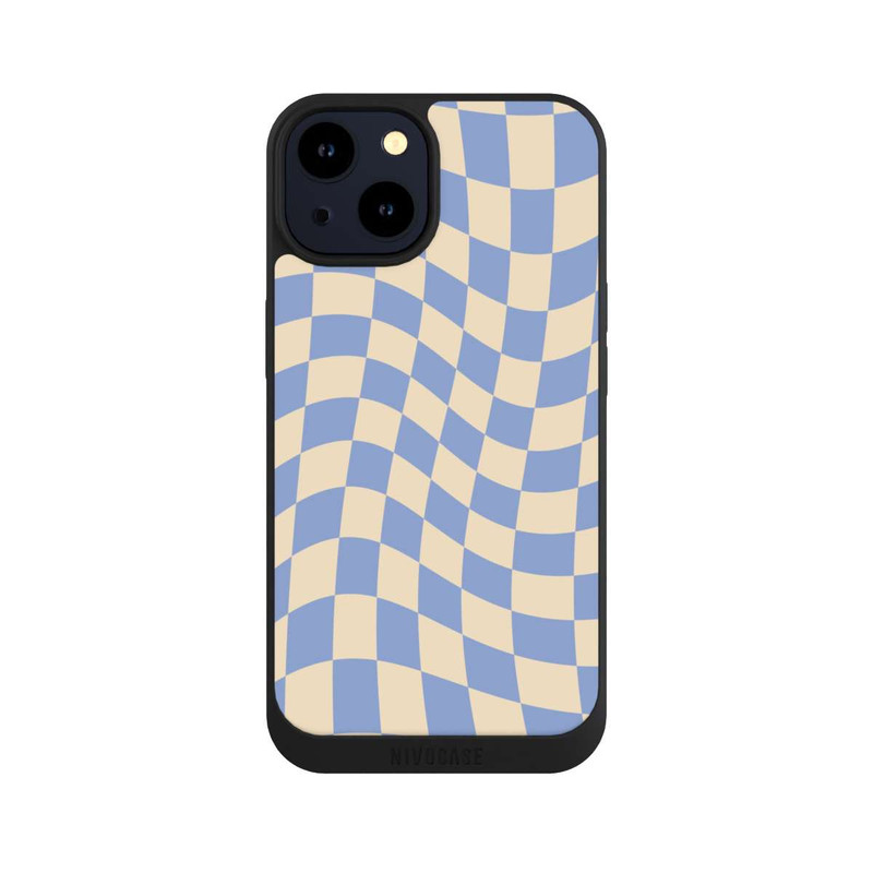 iPhone 14 NIVOpure Échiquier bleu