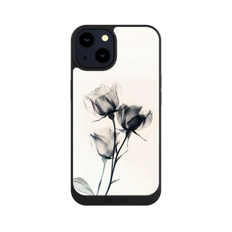 iPhone 14 NIVOpure Schwarze Blume