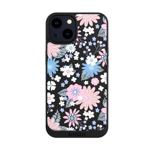 Apple iPhone 14 NIVOpure Wildflower Pattern Illustration Pastell Transparent