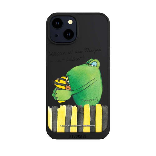 Apple iPhone 14 NIVOpure Frosch Küssen ist wie Fliegen Transparent