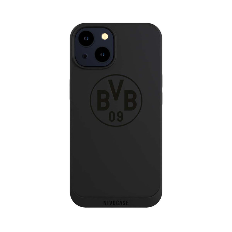 iPhone 14 NIVOpure BVB Logo Schwarz Transparent