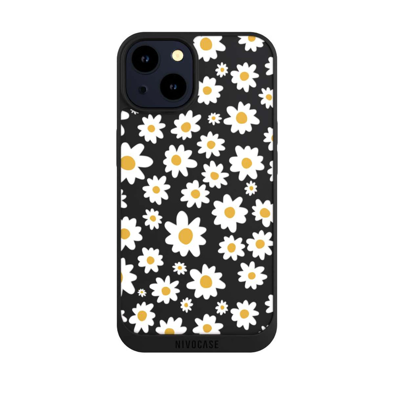 iPhone 14 NIVOpure Daisy Flower Seamless Pattern Transparent