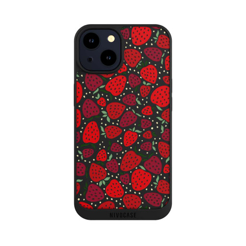 Apple iPhone 14 NIVOpure Strawberry Pattern Comic Transparent