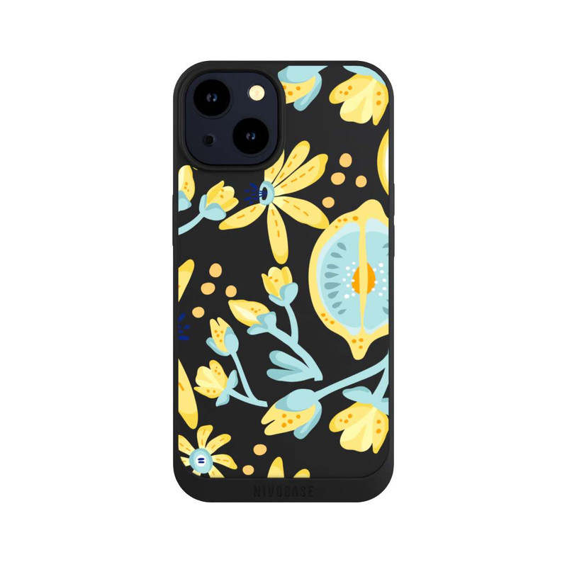 iPhone 14 NIVOpure Lemon Summer Pattern Transparent Yellow