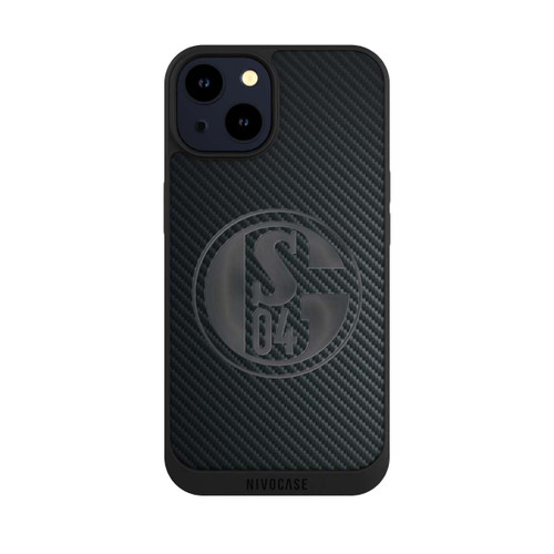 Apple iPhone 14 NIVOpure Schalke 04 Carbon Look