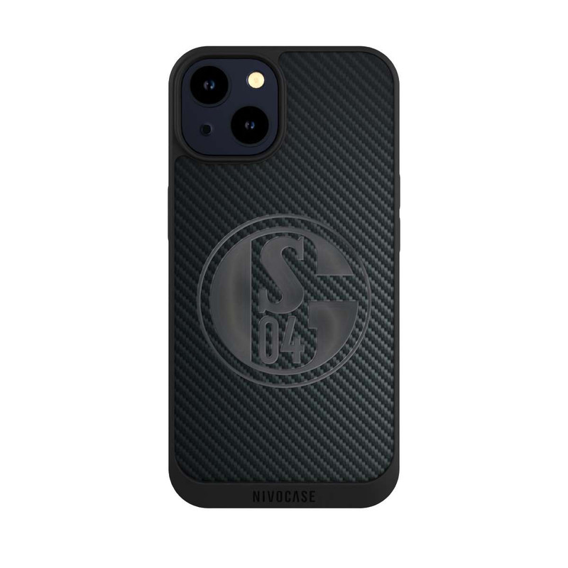 iPhone 14 NIVOpure Schalke 04 Carbon Look