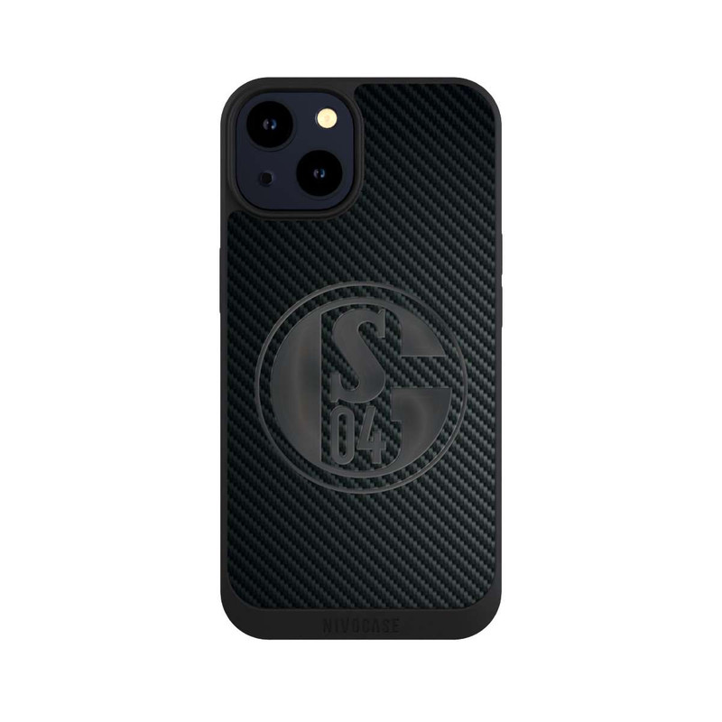 iPhone 14 NIVOpure Schalke 04 Carbon Look