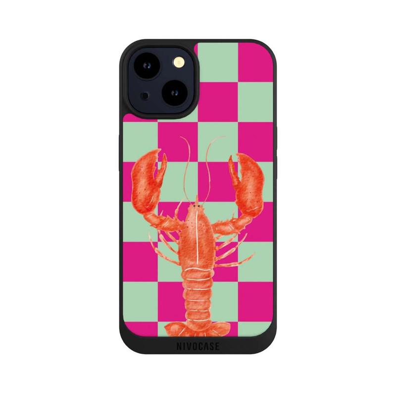iPhone 14 NIVOpure Pink Checkers Lobster