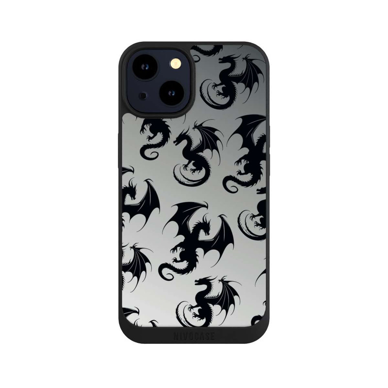iPhone 14 NIVOpure Dragon Pattern Grey