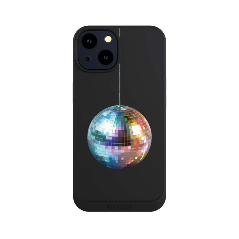 iPhone 14 NIVOpure Disco Balls Party Blue Gold Transparent with AI