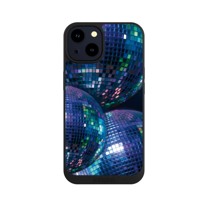 iPhone 14 NIVOpure Discokugel Blau Schwarz Partytime mit KI