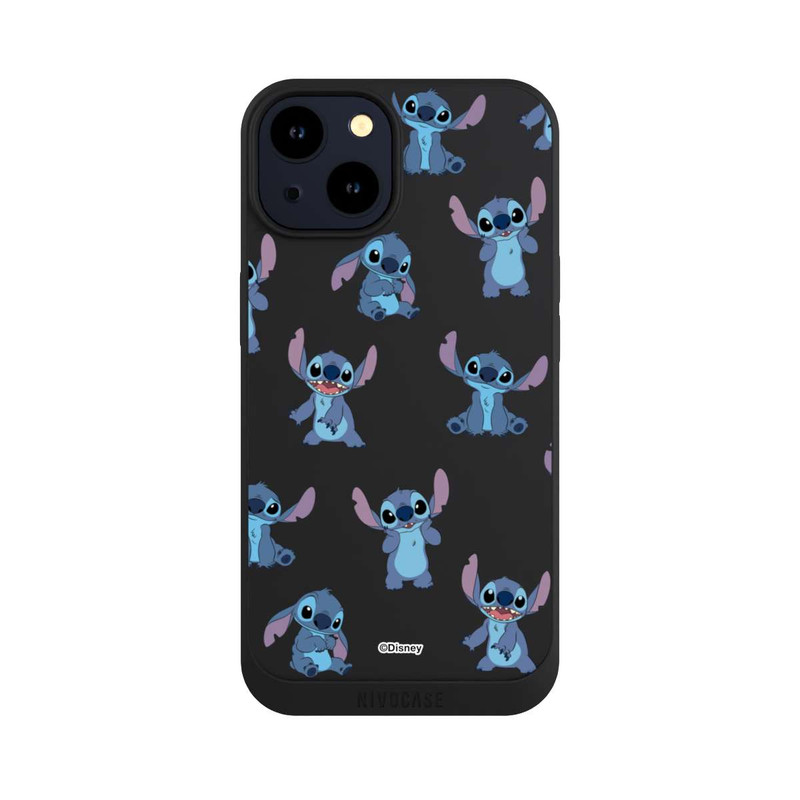 iPhone 14 NIVOpure Stitch Faces Pattern Transparent