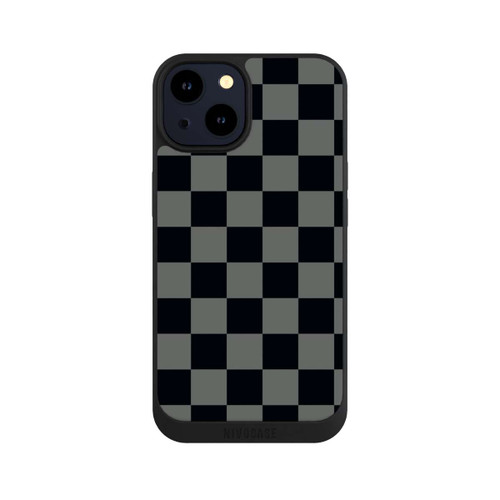 Apple iPhone 14 NIVOpure Schachbrett Schwarz Grau
