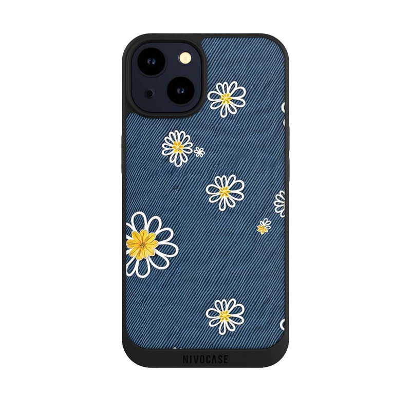 iPhone 14 NIVOpure Jeans Flowers Pattern with AI