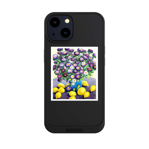 Apple iPhone 14 NIVOpure Purple Asters and Lemons by Christopher Ryland