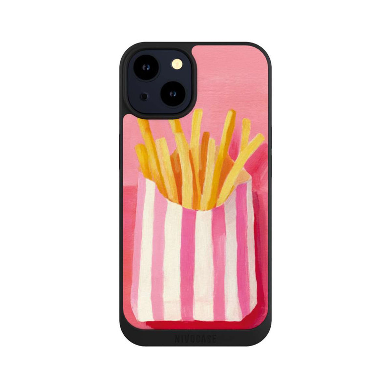 iPhone 14 NIVOpure Retro Fries Pink Watercolor