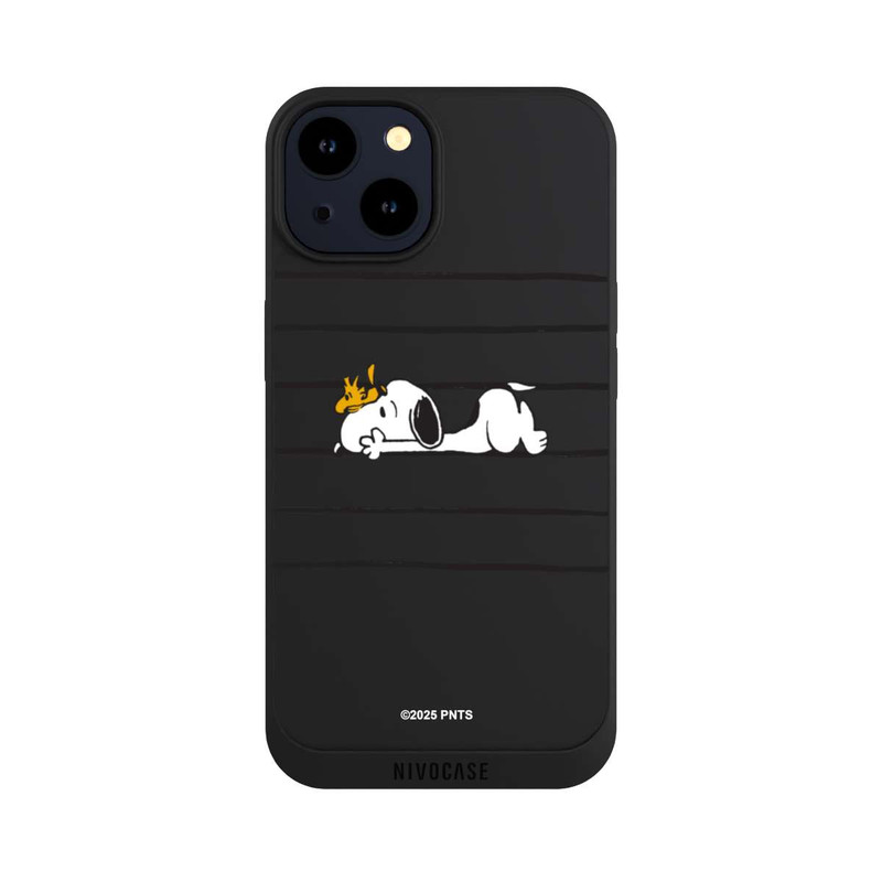 iPhone 14 NIVOpure Snoopy Woodstock Stripes Peanuts Transparent