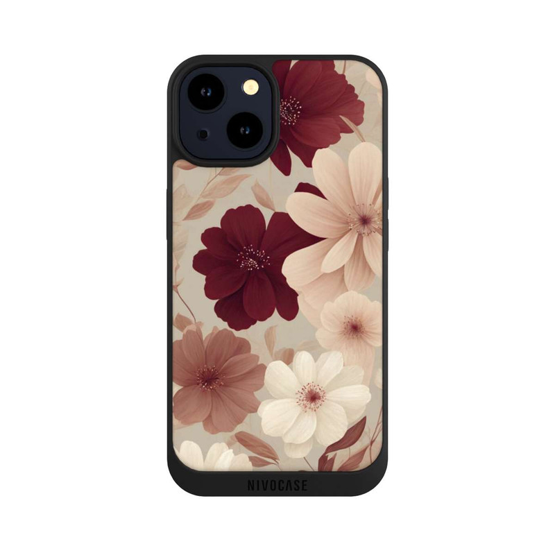 iPhone 14 NIVOpure Romantic Flowers Beige with AI