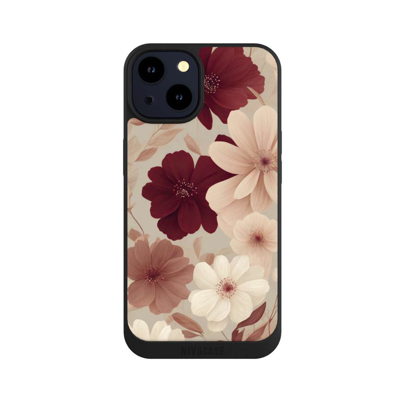 iPhone 14 NIVOpure Romantic Flowers Beige with AI
