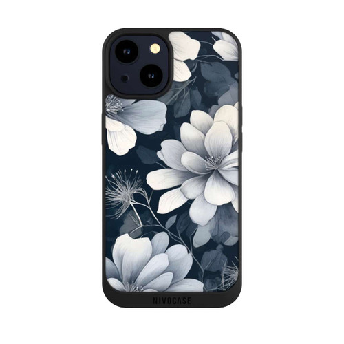 Apple iPhone 14 NIVOpure Negative Flower Blue White with AI