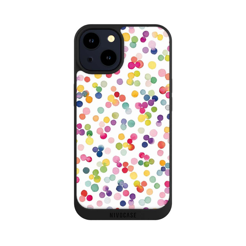 iPhone 14 NIVOpure Watercolor Dots Colorful