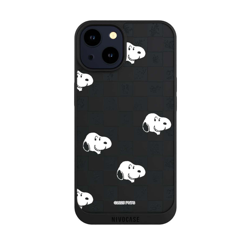 iPhone 14 NIVOpure Snoopy Checked Pattern