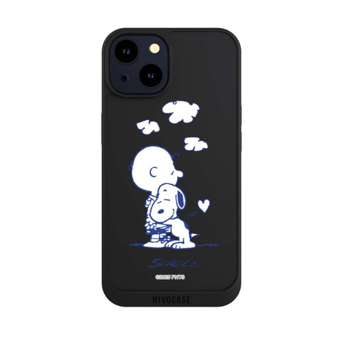 Apple iPhone 14 NIVOpure Peanuts Charlie Brown Snoopy Hug Transparent