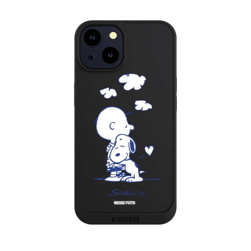 iPhone 14 NIVOpure Peanuts Charlie Brown Snoopy Hug Transparent