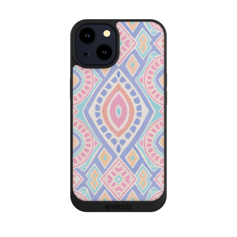 iPhone 14 NIVOpure Boho Geometric Mosaic Intricate Tribal Design