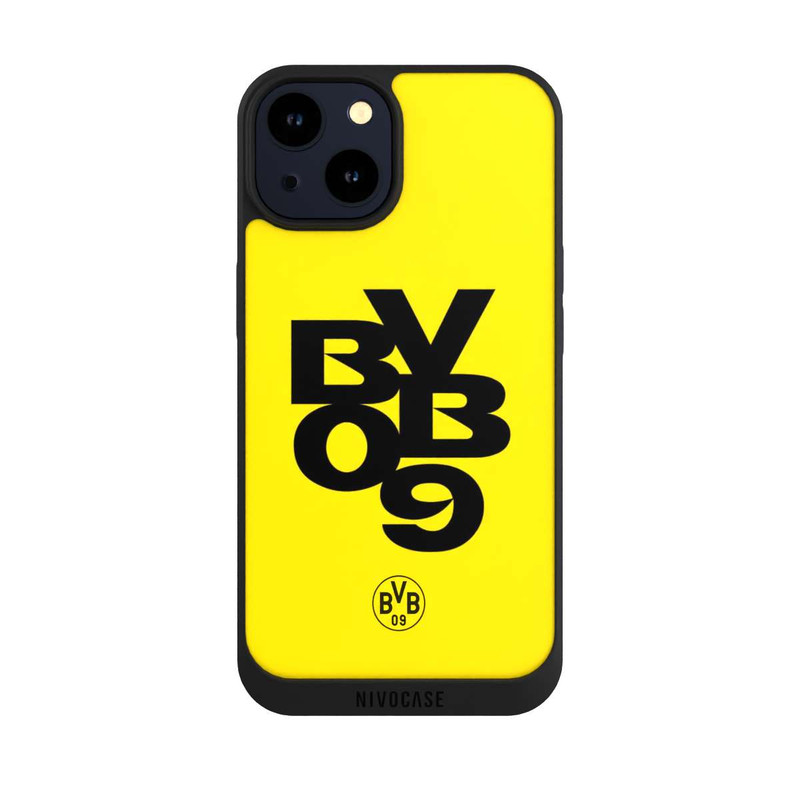iPhone 14 NIVOpure BVB09 Schwarz Gelb