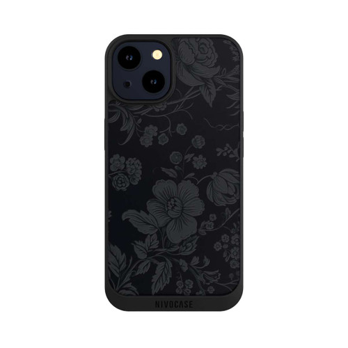 Apple iPhone 14 NIVOpure Dunkle Blumen Vintageoptik