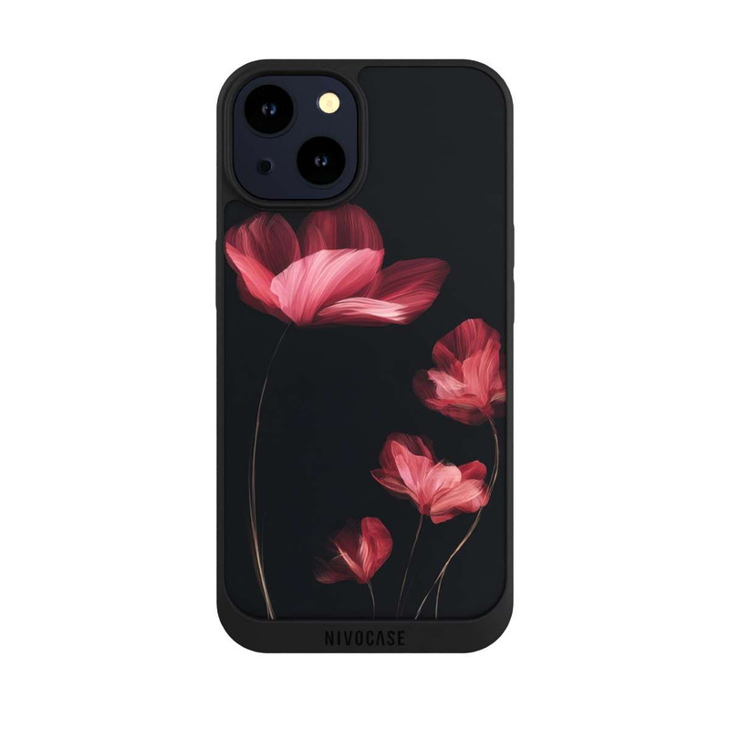iPhone 14 NIVOpure Noir Burgundy Bloom