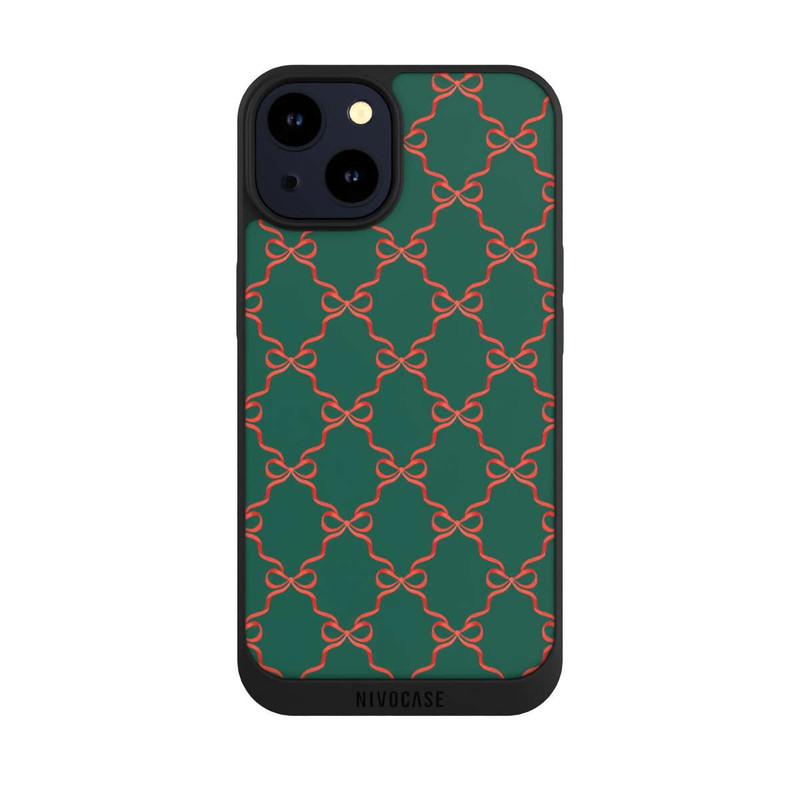 iPhone 14 NIVOpure Rubans Rouge Vert