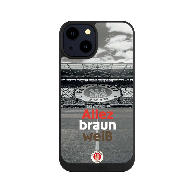 iPhone 14 NIVOpure FC St. Pauli Allez braun weiss