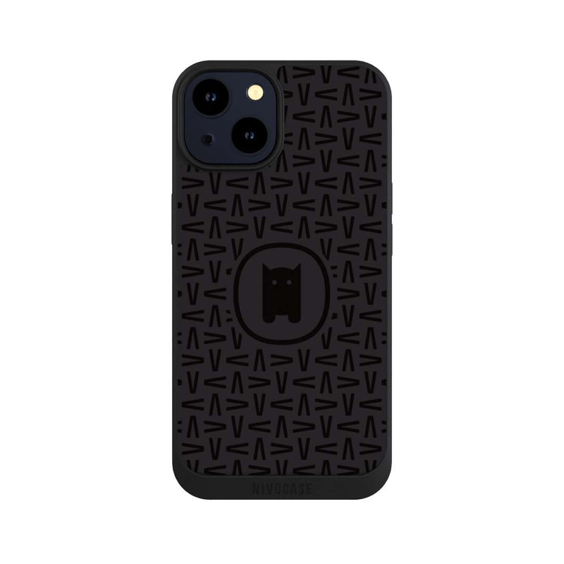 iPhone 14 NIVOpure Nivocase Muster Schwarz Grau