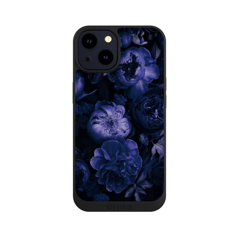 iPhone 14 NIVOpure Victorian Grandeur Large Flowers Purple Mit KI