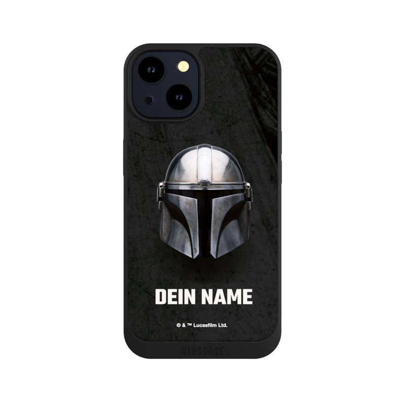 iPhone 14 NIVOpure Star Wars Mandalorian Black Helmet customisable