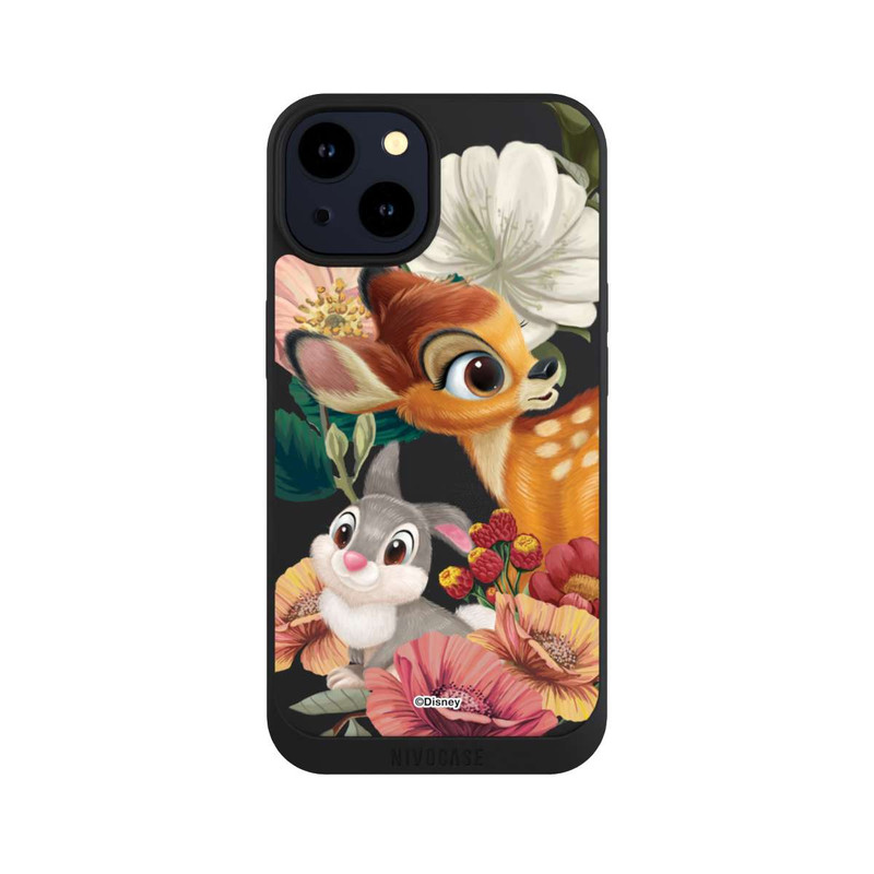 iPhone 14 NIVOpure Bambi und Klopfer Blumen Transparent