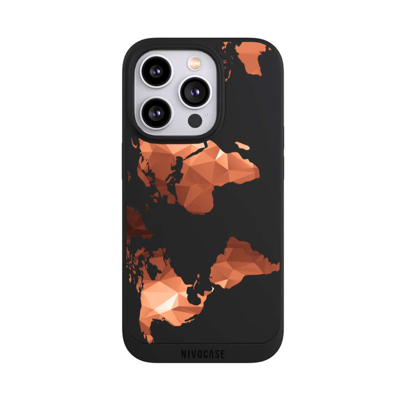 iPhone 14 Pro NIVOpure Worldmap Triangle transparent