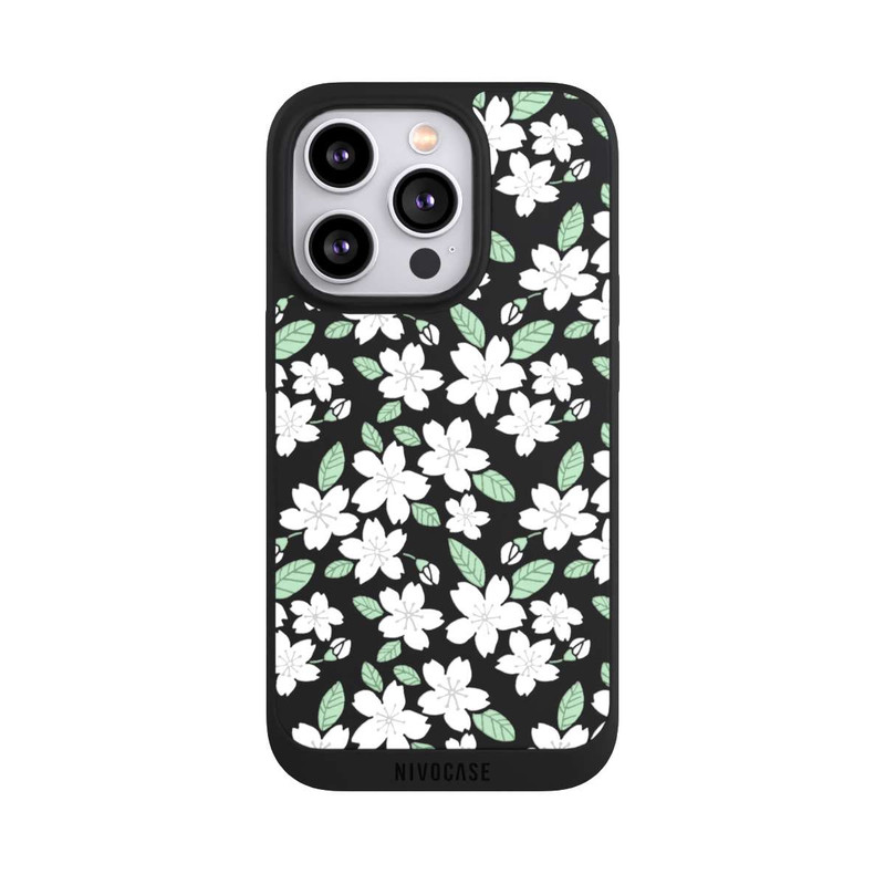 iPhone 14 Pro NIVOpure White Flowers transparent