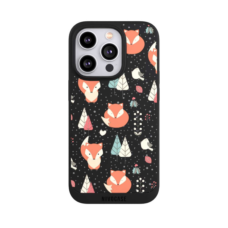 iPhone 14 Pro NIVOpure Fox Pattern transparent