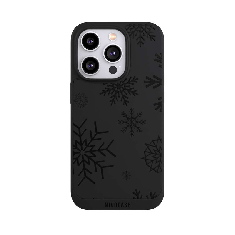 iPhone 14 Pro NIVOpure Blue Snowflakes transparent