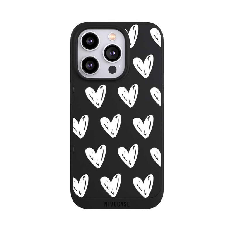 iPhone 14 Pro NIVOpure Herzen Weiß ohne Hintergrund