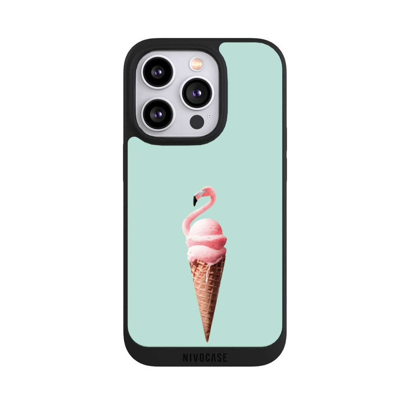 iPhone 14 Pro NIVOpure Glace au flamant rose