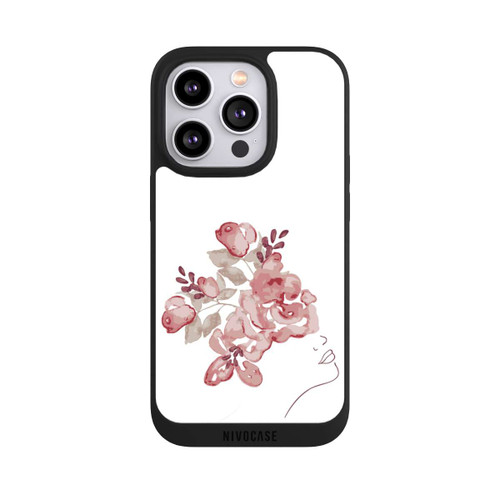Apple iPhone 14 Pro NIVOpure Line Art Gesicht Blumen