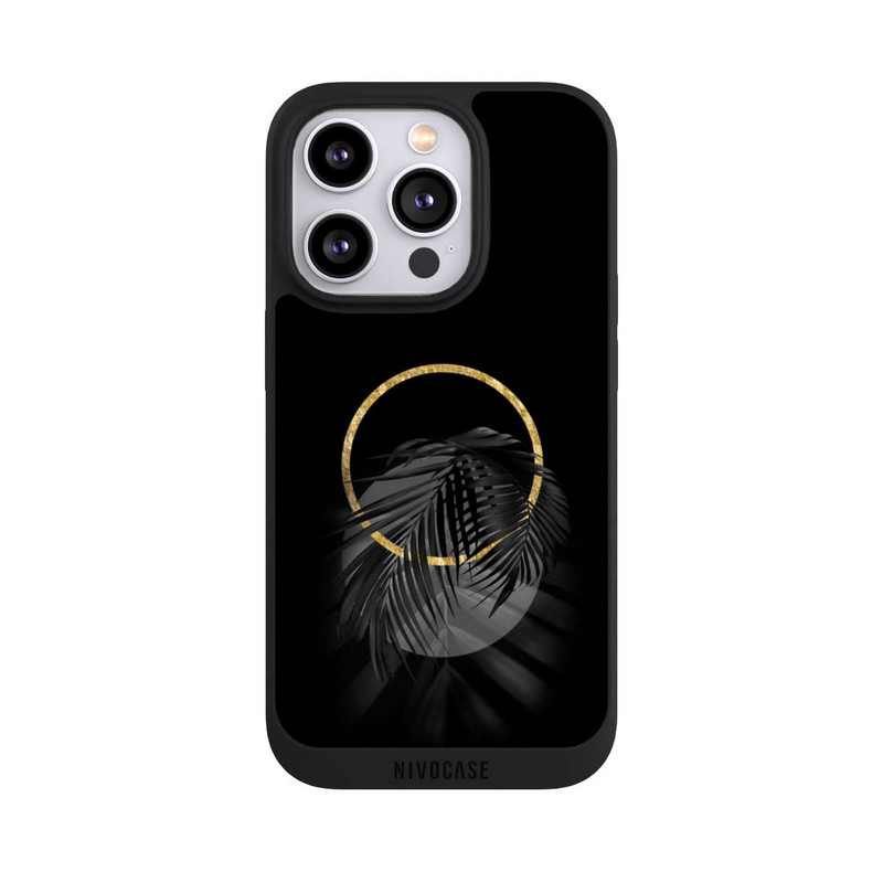 iPhone 14 Pro NIVOpure Feuille tropicale noire