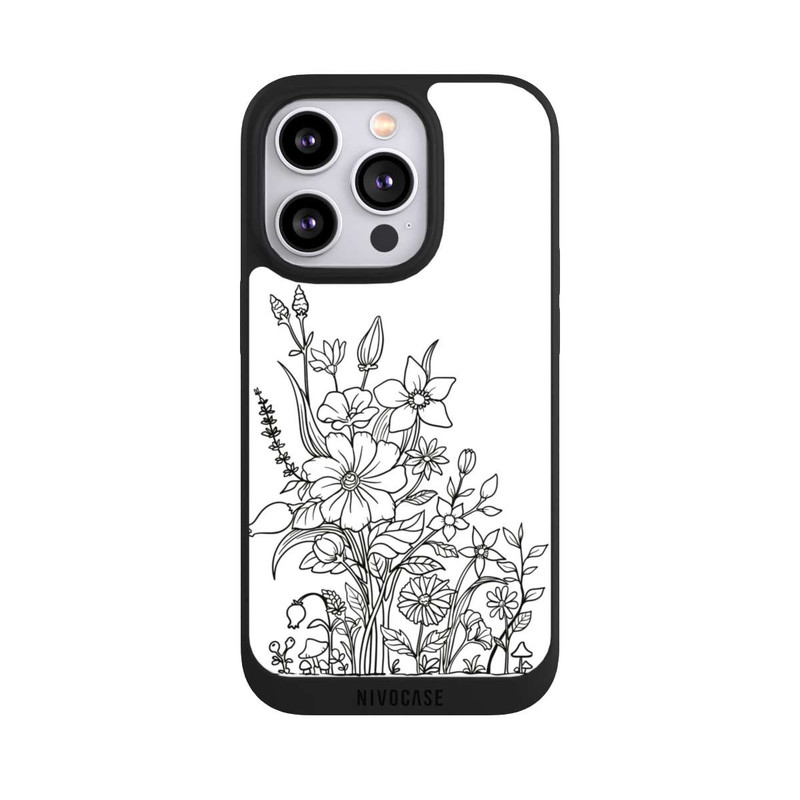 iPhone 14 Pro NIVOpure Flowers Line Art