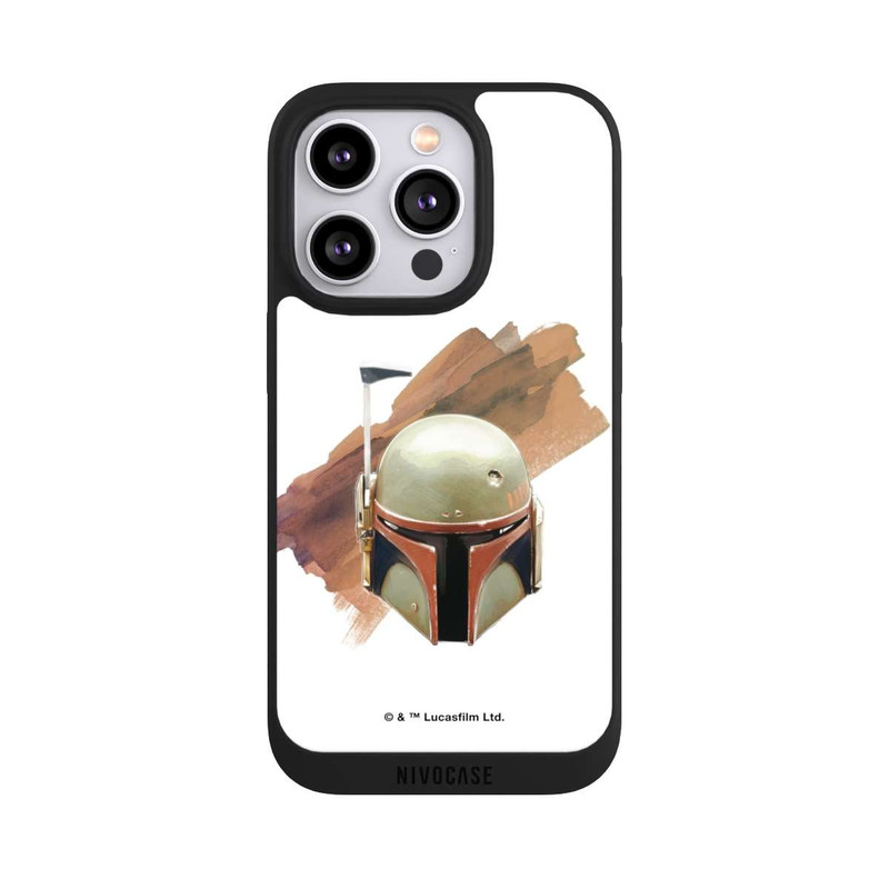 iPhone 14 Pro NIVOpure Boba Fett Helmet White
