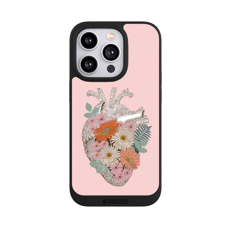 iPhone 14 Pro NIVOpure Cœur Fleuri Vintage